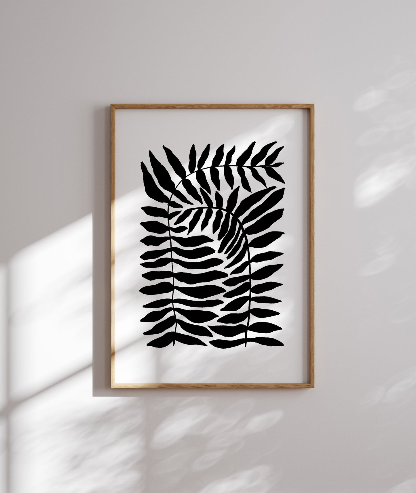 Black and White Leaves